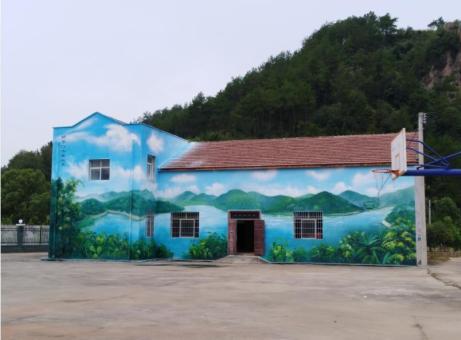 莲花彩绘墙绘一般制作的位置
