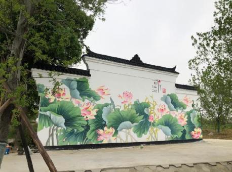 莲花影响着墙体彩绘的价格有几个因素