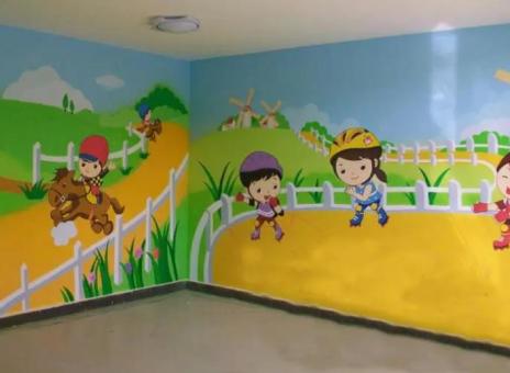 莲花幼儿园墙体彩绘制作流程及注意事项