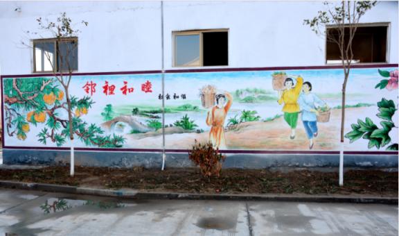 莲花乡镇文化墙 乡风文明焕发新活力
