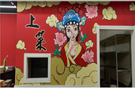 莲花墙体彩绘的发展和应用