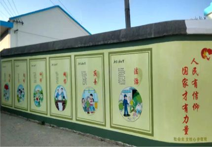 莲花文化墙施工攻略